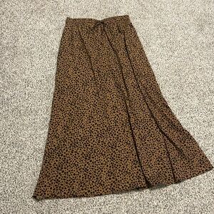 XL animal print maxi skirt